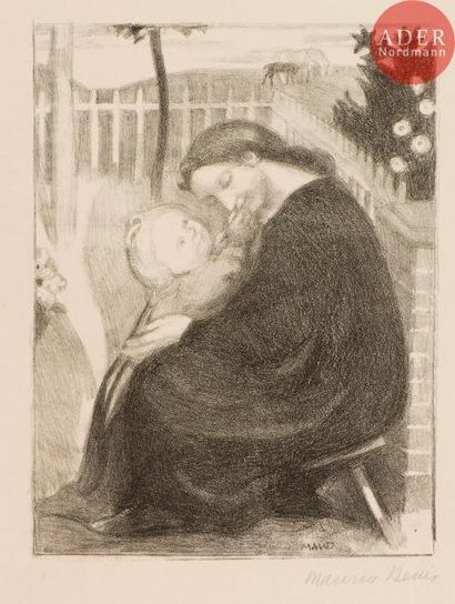 null Maurice Denis (1870-1943)
Maternité au jardin. 1926. Lithographie. 181 x 240....