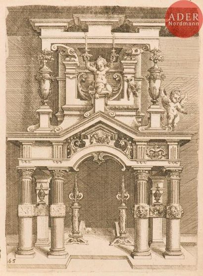 null Wendel Dietterlin (1551-1599)
Pl. pour Architectura von Aufstheilung Symetria...