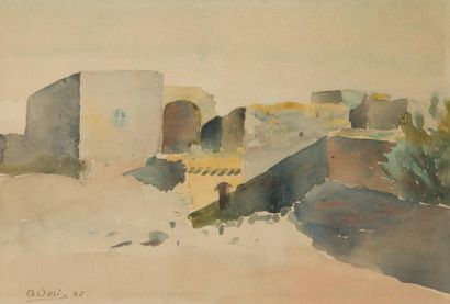 null Omar ONSI [libanais] (1901-1969)

Village au Liban, 1935
Aquarelle.
Signée et...