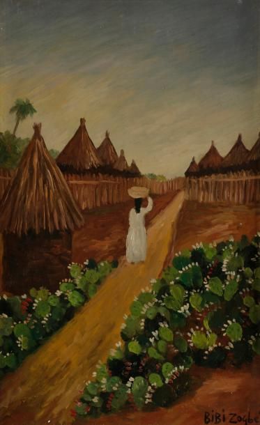 null Bibi ZOGBE [libanaise] (1890-1973)

Village
Huile sur isorel.
Signée en bas...