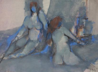 null Marcel MOULY (1918-2008)

Les Deux nus, 1966
Gouache.
Signée et datée en bas...