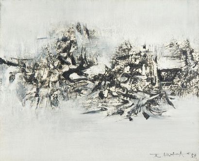 null ZAO Wou-Ki [chinois] (1920-2013)

Composition, 1959
Huile sur toile.
Signée...