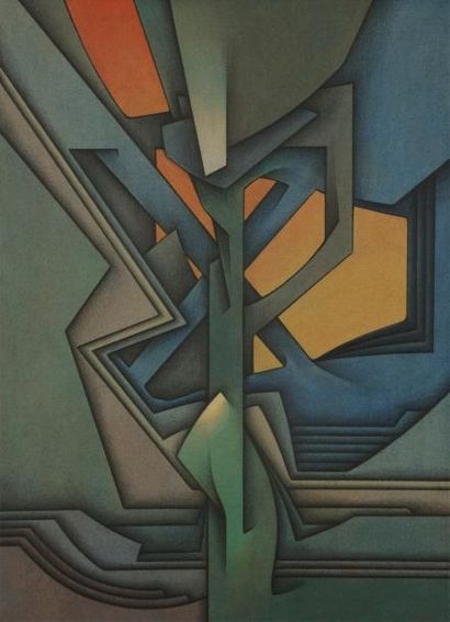 null Joaquin FERRER [cubain] (né en 1928)

Éternité de l’aube, 1981
Acrylique sur...