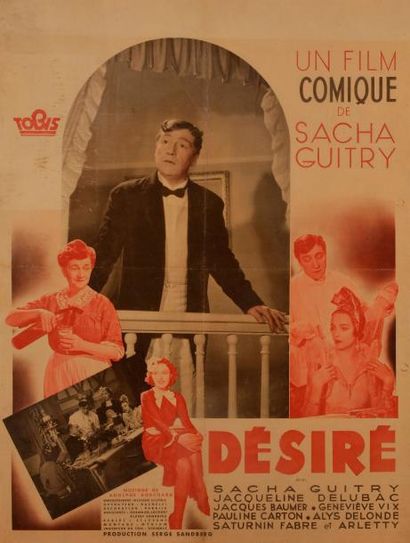 [Sacha GUITRY] 2 affiches pour le film Désiré,...