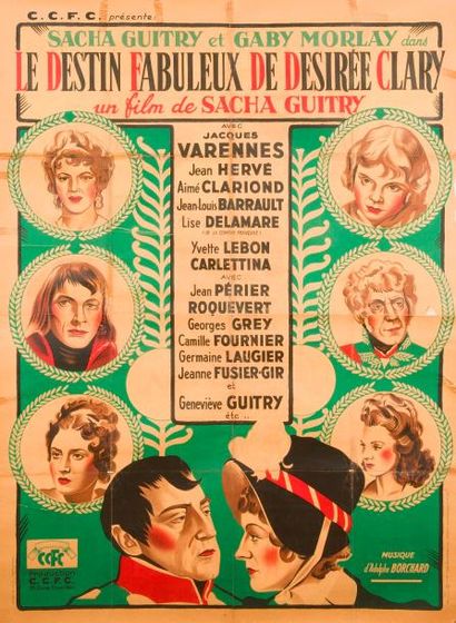 null [Sacha GUITRY] 2 affiches pour le film Le Destin fabuleux de Désirée Clary,...