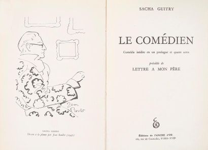 null Sacha GUITRY Le Comédien Comédie inédite en un prologue et quatre actes, précédée...