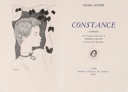 null Sacha GUITRY Constance, comédie, ornée de quatorze illustrations de Georges...