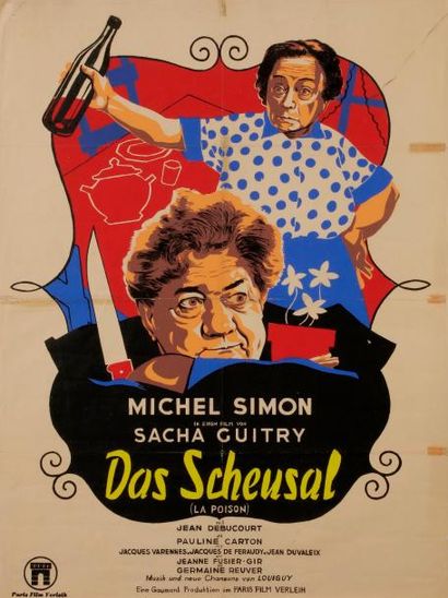 null [Sacha GUITRY] 2 affiches pour le film La Poison, 1951
 Affichette belge en...