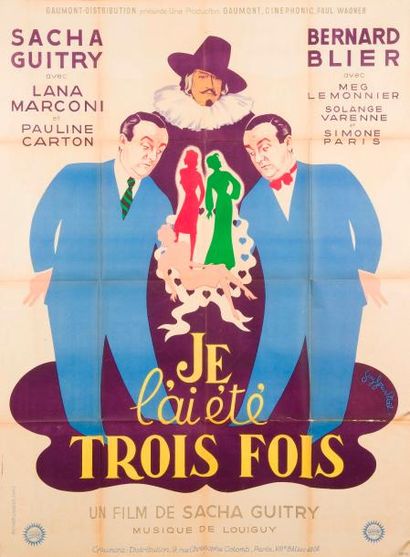 null Guy-Gérard NOËL (1912-1994) 2 affiches pour le film de Sacha Guitry Je l’ai...