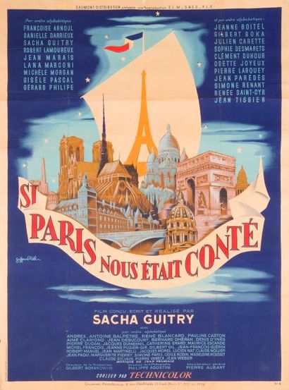 null Sacha GUITRY Si Paris nous était conté (Raoul Solar, 1956) In?fol, reliure d’éditeur...