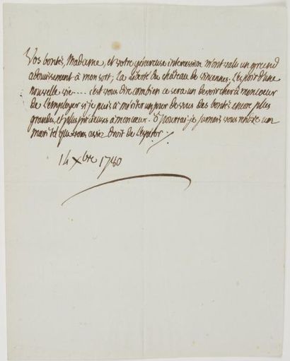 null Honoré-Gabriel de Riquetti, comte de MIRABEAU LA, 14 octobre 1780, [à sa femme...