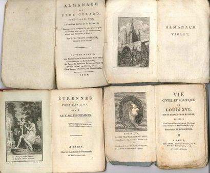 null Révolution 7 almanachs révolutionnaires ; in-12 brochés
 Collot d’Herbois, Almanach...