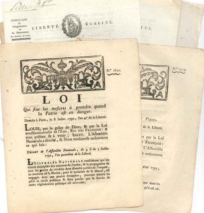 null Révolution 23 imprimés, 1790-1798
 Journal de la Cour et de la ville (1791)...