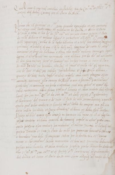 null Suisse Manuscrit, XVIe siècle (copie d’époque sd) ; 9 pages in-fol, sous cartonnage...