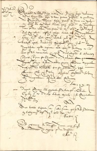 null Traités de paix Manuscrit, 1546 et sd (XVIe siècle) ; 33 pages in-fol, sous...