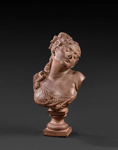 null Albert-Ernest Carrier-Belleuse (1824-1887)
Buste de femme
Épreuve en terre cuite
Signé...