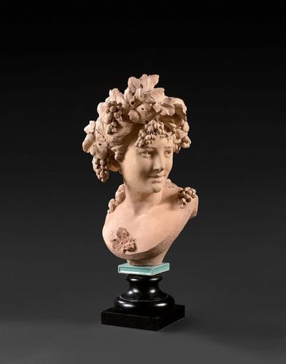 null Albert-Ernest Carrier-Belleuse (1824-1887)
Flore
Épreuve en terre cuite 
Signé...