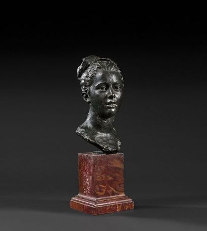 null Jules Dalou (1838-1902)
Buste de Mademoiselle Vuillier, dit aussi « la Candeur...