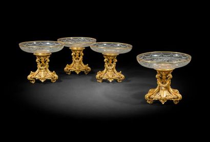 null CHRISTOFLE circa 1863 / 1864
Exceptionnelle garniture de table en bronze doré...