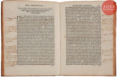 null MASSA (Niccolò).
Liber de morbo gallico… Tertia editio. Venise : Giordano Ziletti,...