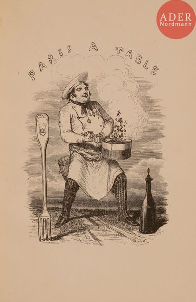 null BRIFFAULT (Eugène).
Paris à table.
Paris : J. Hetzel, 1846. — In-8, 200 x 137 :...
