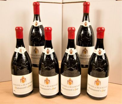 null 6 Mag CHATEAUNEUF DU PAPE Rouge (Caisse Bois individuelle), Domaine de Beaurenard,...