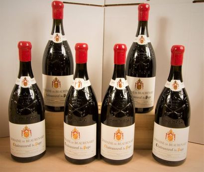 null 6 Mag CHATEAUNEUF DU PAPE Rouge (Caisse Bois individuelle), Domaine de Beaurenard,...