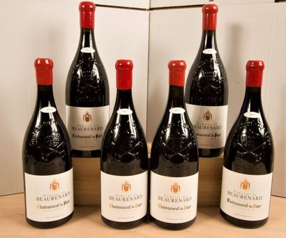 null 6 Mag CHATEAUNEUF DU PAPE Rouge (Caisse Bois individuelle), Domaine de Beaurenard,...