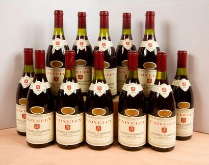 null 12 B CHARMES-CHAMBERTIN (Grand Cru) (Caisse Bois) 1 à 2,8 cm, Faiveley, 198...