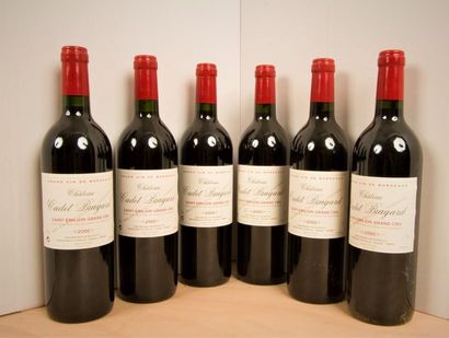 null 6 B CHÂTEAU CADET BRAGARD (Caisse Bois sale), GC Saint-Emilion, 2000