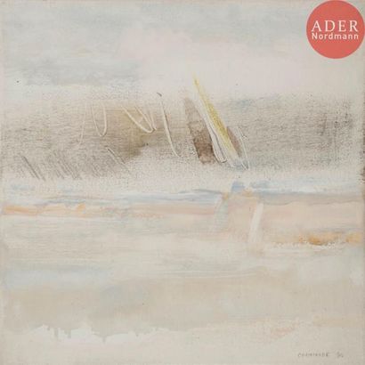 null Albert CHAMINADE (1923-2010)
Composition, 1990
Huile sur toile.
Signée et datée...