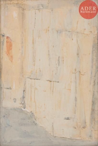 null Emilia FAURE (née en 1924)
Composition, vers 1975
Huile sur toile.
Non signée.
Porte...