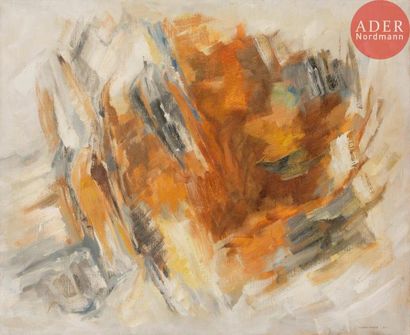 null Albert CHAMINADE (1923-2010)
Composition, 1959
Huile sur toile.
Signée et datée...
