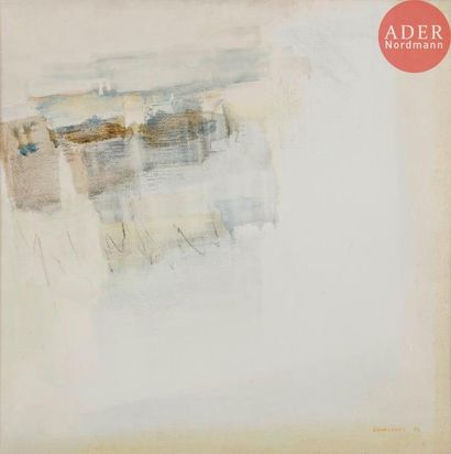 null Albert CHAMINADE (1923-2010)
Composition, 1974
Huile et fusain sur toile.
Signée...