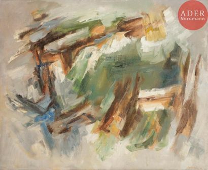 null Albert CHAMINADE (1923-2010)
Composition, 1959
Huile sur toile.
Signée et datée...