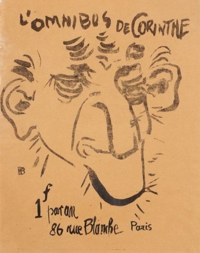 Pierre Bonnard (1867-1947) L'Omnibus de Corinthe. 1897. Lithographie. [250 x 315]....