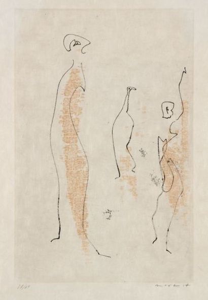 Max Ernst (1891-1976) Sans titre. 1965. Eau-forte et vernis mou. 215 x 330. Spies-Leppien...
