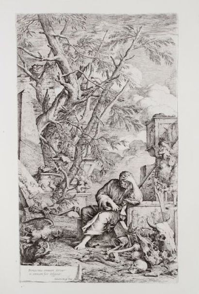 Salvator Rosa (1615-1673) Album de divers sujets. 1656-1664. Un volume broché, couverture...