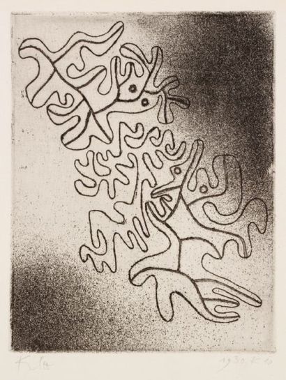 Paul Klee (1879-1940) Nicht endend. 1930. Eau-forte. 136 x 177. Kornfeld 106. Très...