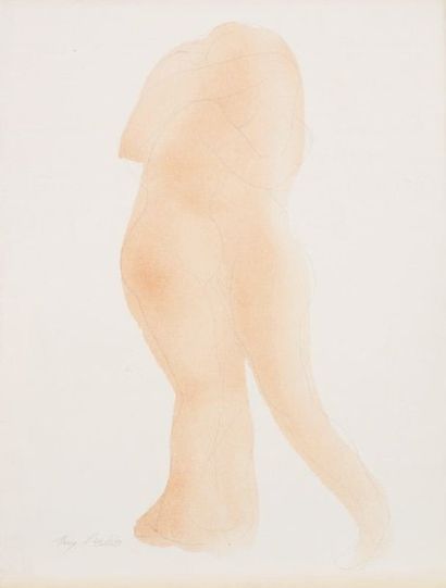 Auguste Rodin (1840-1917) (d'après) [Deux figures nues enlacées]. Planche pour Le...