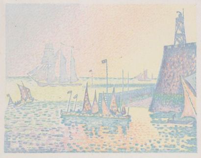 Paul Signac (1863-1935) Abend. 1898. Lithographie. 260 x 200. Kornfeld et Wick 20....