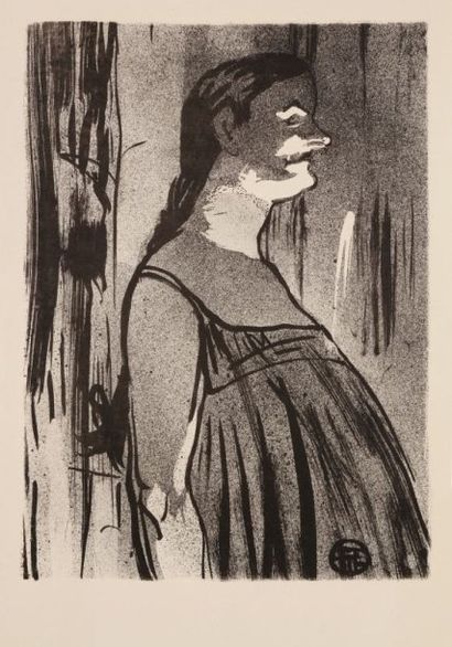 Henri de Toulouse-Lautrec (1864-1901) Madame Abdala. Planche pour Le Café Concert....