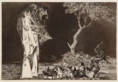 Francisco de Goya y Lucientes (1746-1828) Disparate de miedo (Proverbios, pl. 2)....
