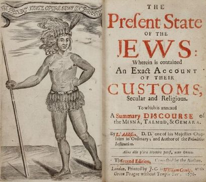 ADDISON Lancelot (1632-1703) The present state of the Jews: wherein is contained...