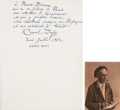 RAOUL DUFY Deux volumes avec envois autographes signés. - Jean CASSOU Raoul Dufy,...