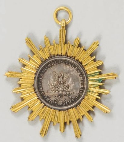 Médaille de la Franc Maçonnerie. En argent....