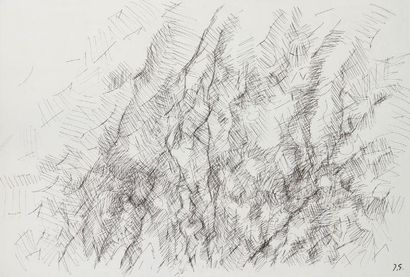 Jacques GERMAIN (1915-2001) Composition abstraite Encre. Signé du cachet en bas à...
