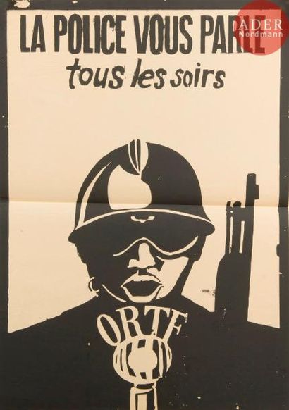 null [AFFICHE MAI 68] Ensemble de 9 affiches :
- Leur Campagne Commune, Notre lutte...