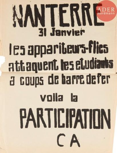 null [AFFICHE MAI 68 - MEDIAS] Ensemble de 4 affiches :
- La Presse ment. France-Soir....