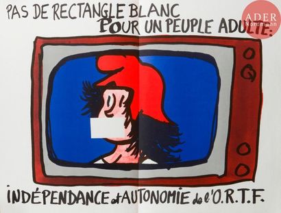 null [AFFICHE MAI 68] Ensemble de 3 affiches :
- Notre lutte continue.
Atelier Populaire...